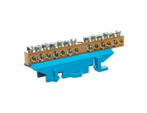 Listwa zaciskowa 13-torowa neutralna niebieska KM13N