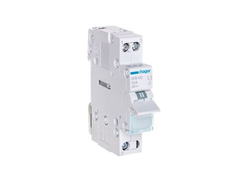 Przełącznik modułowy zasilania I-0-II (sieć-agregat) 32A 1P SFB132