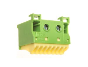 Blok samozacisków 63A QC zielony 10 przyłączy 33x45x45mm KN10E