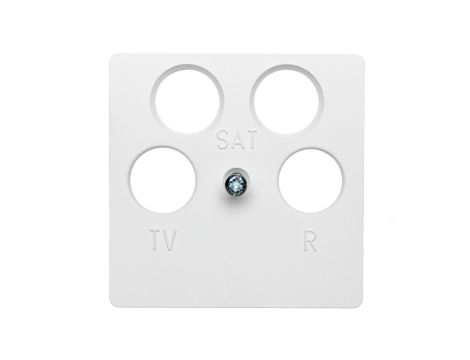 Berker Q.1 Płytka centralna do gniazda antenowego 4-wyjściowego śnieżnobiała 14841909