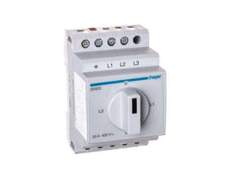 Przełącznik amperomierza 4-pozycyjny 20A 400V SK603