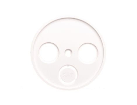 Berker R.1/R.3 Element centralny do gniazda antenowego 2- 3-wyjściowego biała 12032089