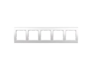 Berker B.3 Ramka pięciokrotna aluminiowa śnieżnobiała 10153904