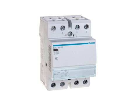 Stycznik modułowy cichy 63A 4Z 0R 24V AC/DC ESD463S