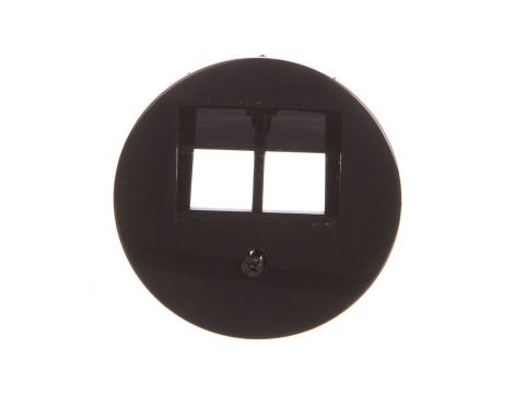 Berker R.1/R.3 Element centralny do gniazda przyłączeniowego UAE podwójnego czarny 14092045