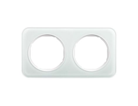 Berker R.1 Ramka podwójna szklana biała 10122109