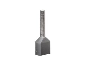 Tulejka kablowa izolacyjna podwójna 0,75mm2, AI-TWIN 2X 0,75-10 GY tulejki o długości 10mm, kolor szary 3200975 /100szt./