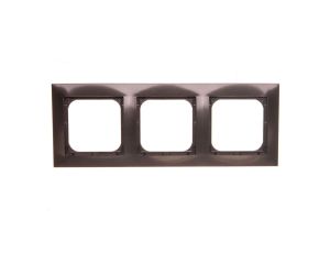 IMPRESJA Ramka potrójna antracyt R-3Y/50