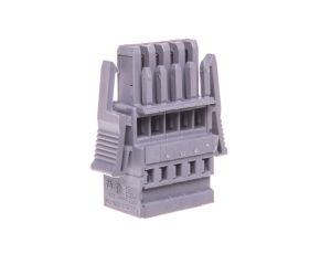 Gniazdo X-COM 1-przewodowe 5-biegunowe szare 769-105/021-000