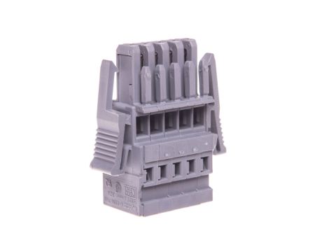 Gniazdo X-COM 1-przewodowe 5-biegunowe szare 769-105/021-000