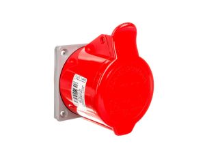 Gniazdo izolacyjne tablicowe 5P 32A 400V czerwone IP44 157