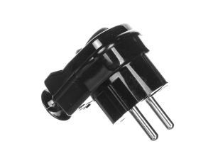 Wtyczka kątowa rozbieralna z przełącznikiem i wskaźnikiem z/u 16A 2P AWA-ŁKB czarna 51.26