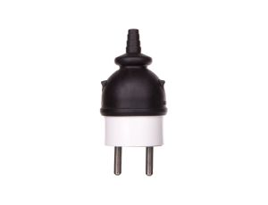 Wtyczka prosta rozbieralna z/u 16A 2P IP44 AWA-WO czarna 51.75