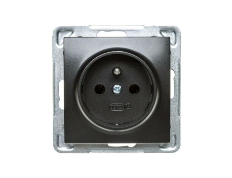 IMPRESJA Gniazdo pojedyncze z/u antracyt GP-1YZ/m/50