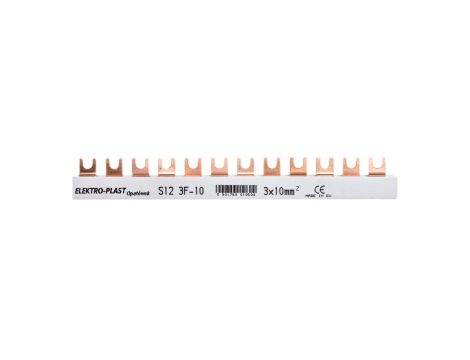 Szyna łączeniowa 3P 63A 10mm2 widełkowa (12mod.) 3F S12 3F-10 45.122