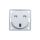 Integro Flow Gniazdo pojedyncze z/u 16A standard brytyjski jasnoszare 0962622506