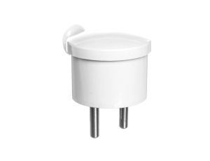 Wtyczka kątowa MINI b/u 16A 250V rozbieralna biała WT-10/BIAŁY