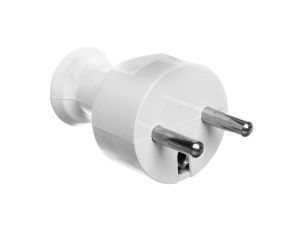 Wtyczka prosta z/u 16A 250V rozbieralna biała WT-31/BIAŁY