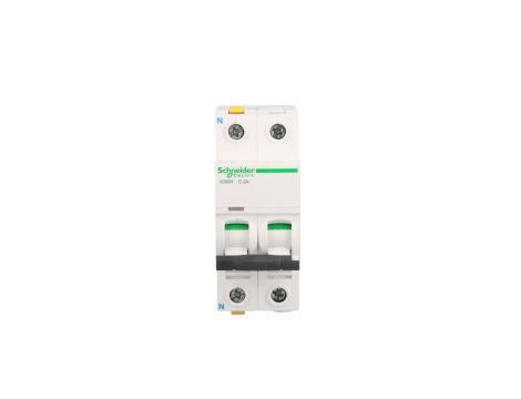 Wyłącznik nadprądowy 1P+N C 2A 10kA AC iC60H-C2-1N A9F07602