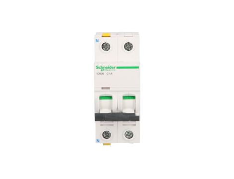 Wyłącznik nadprądowy 1P+N C 1A 6kA AC iC60N-C1-1N A9F04601