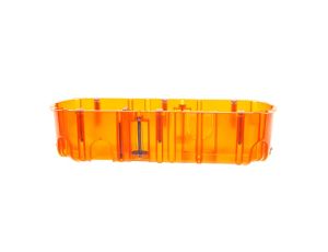 Batibox Puszka potrójna podtynkowa 67mm 213x50mm pomarańczowa 080123