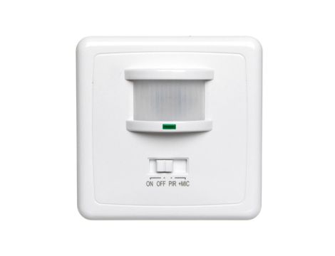 Czujnik ruchu i dźwięku 40/500W 140 stopni biały OR-CR-206