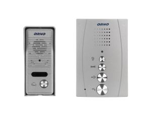 Zestaw domofonowy jednorodzinny bezsłuchawkowy ELUVIO srebrny OR-DOM-RE-914/G