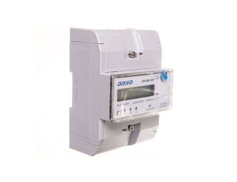 Licznik energii elektrycznej 3-fazowy 3x20 /120A 3x230/V wyświetlacz LCD OR-WE-507
