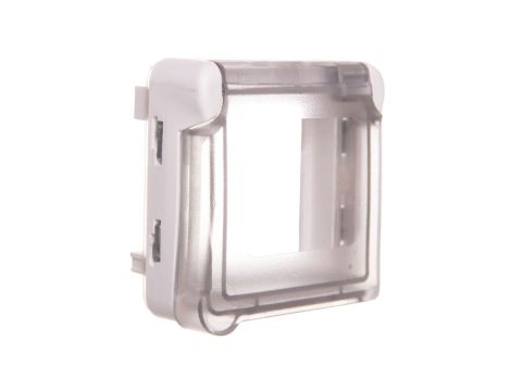 PLEXO55 Adapter M45 antybakteryjny z klapką biały 070725