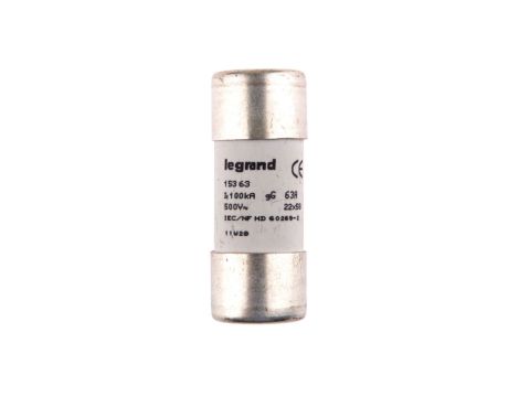 Wkładka bezpiecznikowa cylindryczna 22x58mm 63A gG (gL) 500V HPC 015363