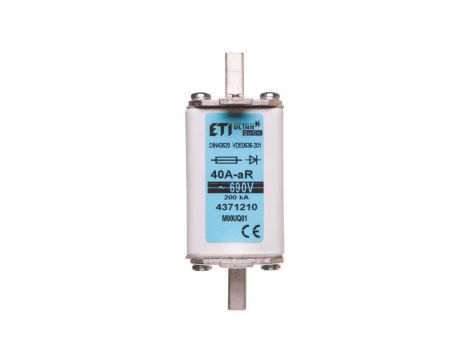 Wkładka bezpiecznikowa NH00 40A aR 690V 004371210