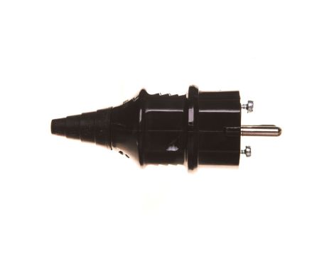 Wtyczka uniwersalna 16A 3P 230V IP44 Schuko czarna 10754 MEN10754