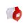 Gniazdo tablicowe proste 5P 32A 400V czerwone IP44 3451 MEN3451