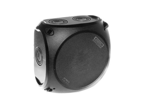 Puszka n/t 130x130x77mm 5P 4 mm2 IP66/67 czarna KF 0604 B 62000054