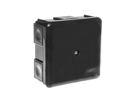 Puszka hermetyczna n/t 86x86x39mm pusta IP55 czarna 0226-02