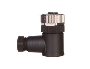 Złącze wtykowe czujnika żeńskie kątowe M12 4-piny dławik Pg7 czarne SACC-M12FR-4CON-PG7-M 1681143