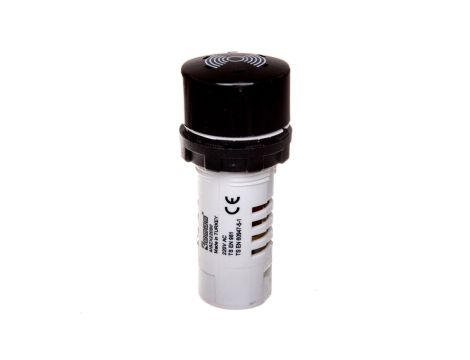 Buzzer, monoblok, 230V AC, 90db, czarny T0-MBZX220S