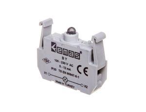 Element podświetlający do przycisków serii B, 100-230V AC, zielony T0-BY