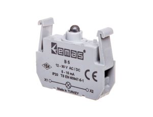 Element podświetlający do przycisków serii B, 12-30V AC/DC, bezbarwny T0-B5