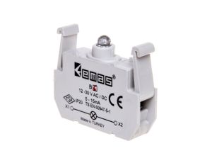 Element podświetlający do przycisków serii B, 12-30V AC/DC, czerwony T0-B6