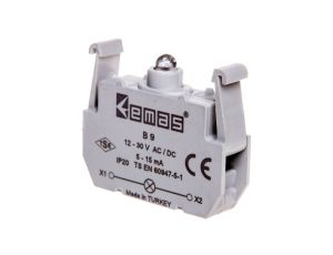 Element podświetlający do przycisków serii B, 12-30V AC/DC, zielony T0-B9