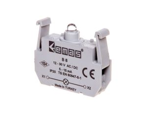 Element podświetlający do przycisków serii B, 12-30V AC/DC, żółty T0-B8