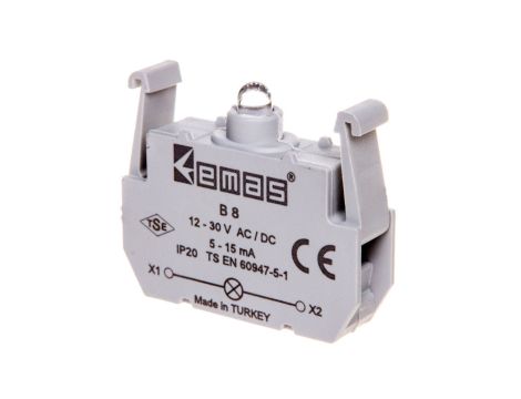Element podświetlający do przycisków serii B, 12-30V AC/DC, żółty T0-B8