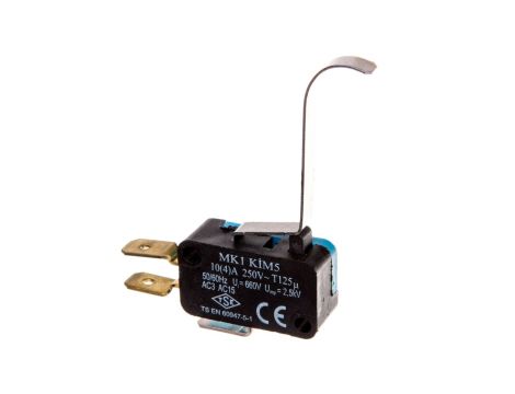 Wyłącznik krańcowy miniaturowy, 1CO, dźwignia długa podgięta, T0-MK1KIM5