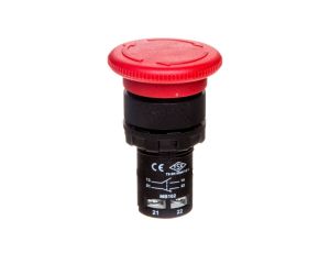 Przycisk dłoniowy bezpieczeństwa monoblok, 1NO+1NC, grzybek 40 mm, czerwony T0-MB102E