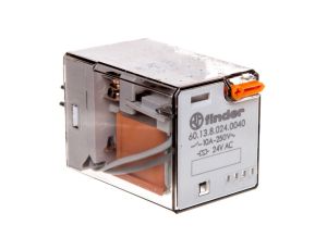 Przekaźnik przemysłowy 3P 10A 24V AC AgNi 60.13.8.024.0040