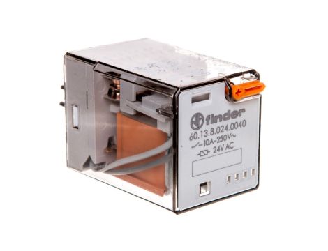 Przekaźnik przemysłowy 3P 10A 24V AC AgNi 60.13.8.024.0040