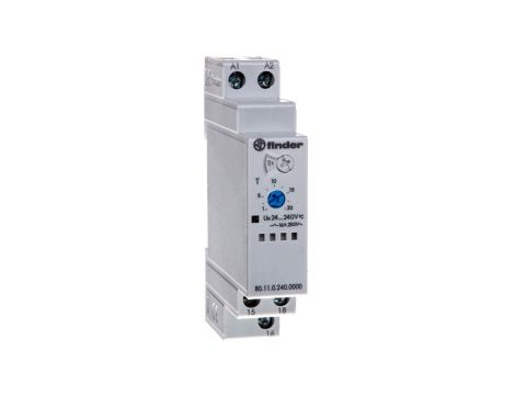 Przekaźnik czasowy jednofunkcyjny AI 1P 16A 0,1s - 20h 24-240VAC/DC 80.11.0.240.0000