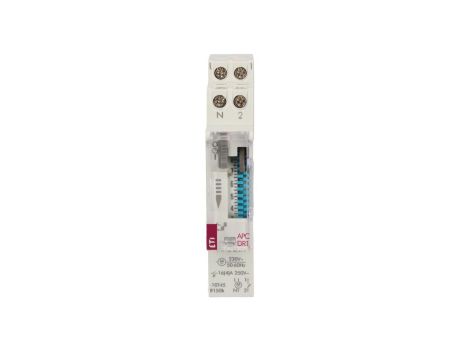 Zegar sterujący analogowy 1-kanałowy 16A 230V AC dobowy z rezerwą min. 100h APC-DR1 002472002