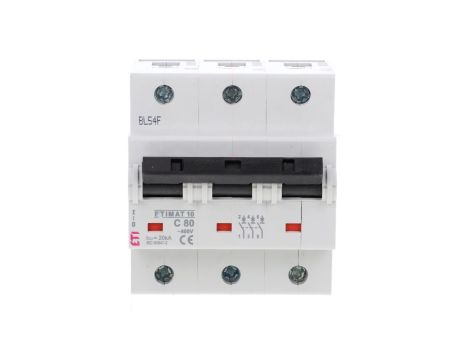 Wyłącznik nadprądowy 3P C 80A 10kA AC ETIMAT10 02135731